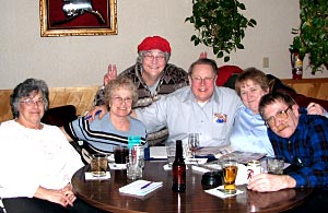 Photograph of Buzby family reunion organizing committee.